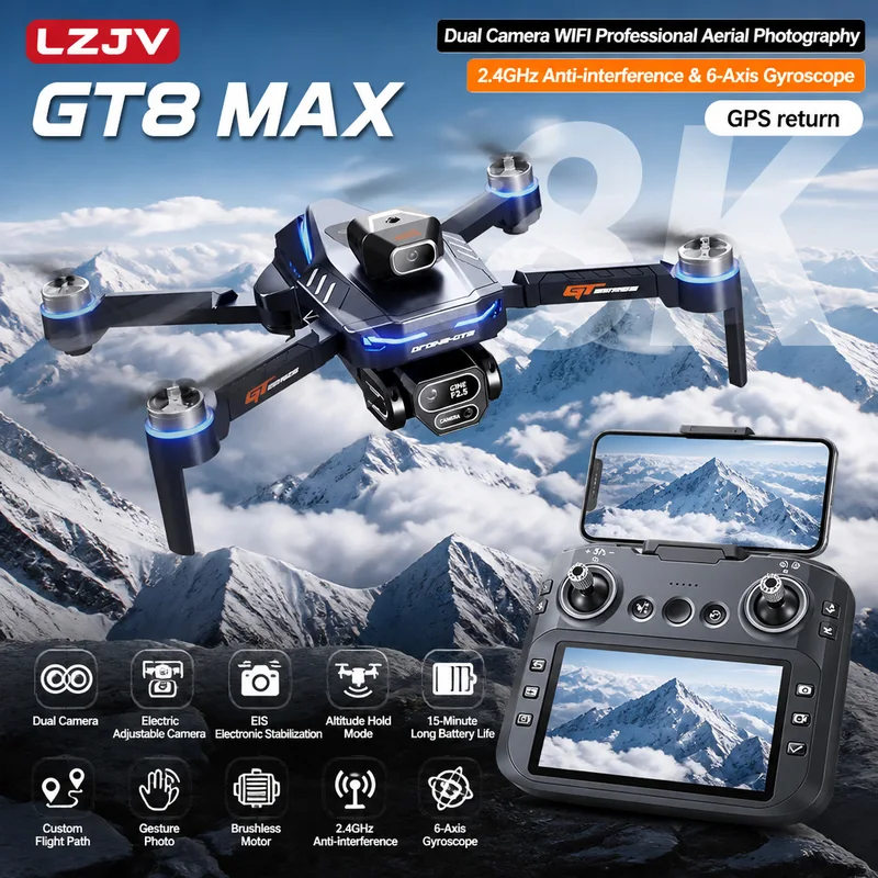 Drone pliable GT8 Max 8K HD pr - Drone Photogrammetry avis et prix